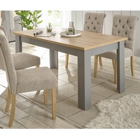 Furn.design Esstisch grau und Eiche Landhaus Küchentisch 160 x