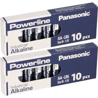 Panasonic 20x MIGNON AA LR6 MN1500 Batterie PANASONIC POWERLINE