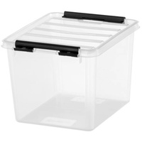 SmartStore Aufbewahrungsbox Classic 3 L, transparent / schwarz