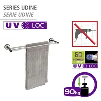 Wenko Handtuchhalter Duo Udine silber