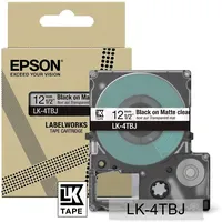 Epson Schriftband LK-4TBJ Matt 12mm x 8m schwarz auf