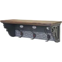 MCW Wandgarderobe MCW-A43, Wandhaken, Tanne Holz massiv Vintage 22x60x18cm