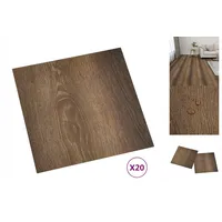 VidaXL PVC-Fliesen Selbstklebend 20 Stk. 1,86 m2 Braun