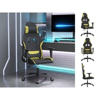 VidaXL Gaming-Stuhl Schwarz und Hellgrün Stoff Modell 1