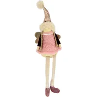 I.GE.A. Engelfigur "Engel", rosa, B:10cm H:40cm, Kunststoff, Polyester, Dekofiguren,