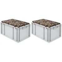 Proregal SparSet 2x Eurobox NextGen Seat Box Camouflage HxBxT
