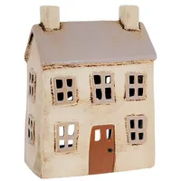 Village Pottery Bezaubernder Keramik-Teelichthalter im Haus – Keramik-Haus Kerzenhalter