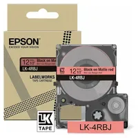 Epson Schriftband LK-4RBJ Schwarz auf Rot 12mm 1 St.