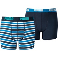 Puma Basic BOXER Printed Stripes 2P in blue 134-140