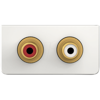 Kindermann Anschlussblende Kon.Design click,Audio L/R 7456000410