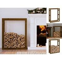 VidaXL Kaminholzregal 80 x 25 x 100 cm honigbraun