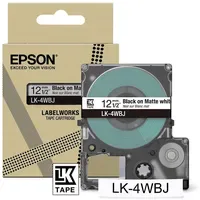 Epson Schriftband LK-4WBJ matt 12mm x 8m schwarz auf
