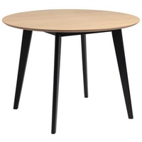 Actona Esstisch Roxby Ø 105 cm Holz Schwarz, Braun