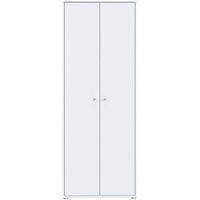 Forte Tempra 2 Kommode mit 2 Türen, Holzwerkstoff, weiß,