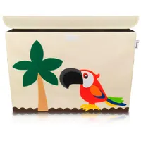 Lifeney Aufbewahrungsbox Grün, Natur, Rot, Beige, Kunststoff, Vogel, 36x36x51