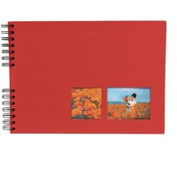 Exacompta MILANO 32x22 cm 50 schwarze Seiten Rot