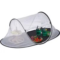 Relaxdays Fliegenhaube für Lebensmittel 107 x 40 cm schwarz