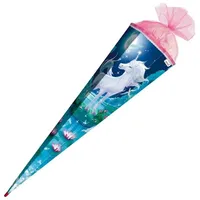 ROTH Schultüte Mondscheineinhorn eckig, 850mm, mit Effekt"