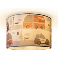 Paco Home Deckenlampe Feuerwehr Straße Polizei E27 Design 1