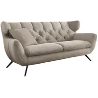 KAWOLA 2-Sitzer Charme Cord steingrau