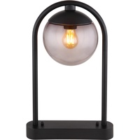 GLOBO Außenleuchte 1-flammig Schwarz matt-Rauchfarben 319 x 450 mm