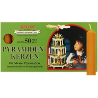 Knox Knox, - Pyramidenkerzen 14/70 - Naturweiß, Unparfümiert, 50