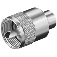 Goobay UHF-Stecker für max. 5,3 mm Kabel (Antennenkabel), Antennenkabel