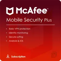 McAfee Mobile Security Plus VPN 1 Jahr DE Win