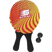 Sunflex Neopren Beachball Set Splash rot Tennisspiel Funsport Wasserspiel