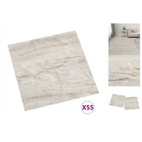VidaXL PVC-Fliesen Selbstklebend 55 Stk. 5,11 m2 Beige