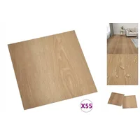 VidaXL PVC-Fliesen Selbstklebend 55 Stk. 5,11 m2 Braun