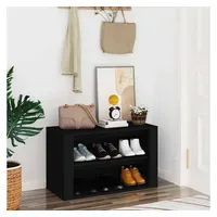 VidaXL Schuhregal 75 x 35 x 45 cm schwarz