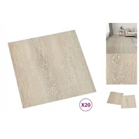 VidaXL PVC-Fliesen Selbstklebend 20 Stk. 1,86 m2 Beige
