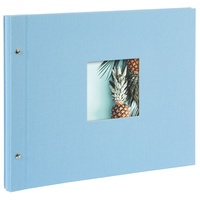 Goldbuch Schraubalbum Bella Vista 39x31 40 weiße Seiten himmelblau