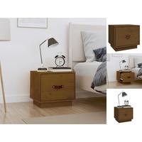 VidaXL Nachttisch Honigbraun 40x34x35 cm Massivholz Kiefer