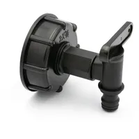 Stabilo-sanitär IBC Adapter S60x6 PE Kunststoff mit kleinem Absperrhahn