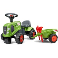Falk Claas Traktor mit Anhänger, Rechen und Schaufel, 2