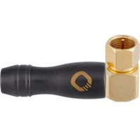 Oehlbach D1C62010 F-Winkelstecker vergoldet Anschlüsse: F-Stecker 1 St.
