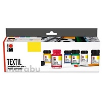 Marabu Textilfarbe Starter Set 1 St. mehrfarbig 15 ml