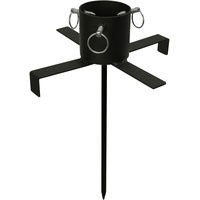 MARELIDA Baumständer aus Eisen mit Erdspieß Stammdurchmesser 3-9cm -