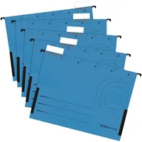 Herlitz 5874763 Hängetasche blau 5er Packung