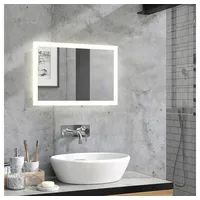 Vicco Badezimmerspiegel Weiß 60 x 40 cm