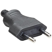 Bachmann Euroflachstecker schwarz Schraubanschluss VE 3 Stk. im Polybeutel