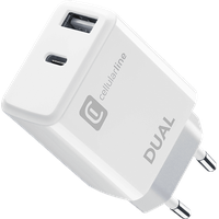Cellular Line Dual Port Travel Charger 20W White (60015)