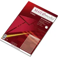 MAILmedia mayer-network 388420 Versandtasche C4,haftklebend m.Abdeckstr.,m.F.,weiß,m.ID,120 g/qm,10 Stück
