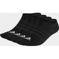 Adidas Thin and Light No-Show Socken, 3 Paar Black