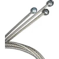 ISOLED Stahlseil mit Kugelkopf 1,5mm, 1,5m