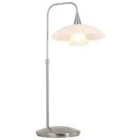 Steinhauer Tischlampe dimmbar LED Nachttischleuchte Wohnzimmerlampe Tischleuchte, Metall stahl,