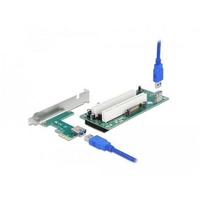 DeLock Riser Karte PCI Express x1 zu 2 x