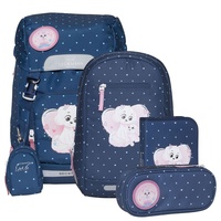 BECKMANN Classic Pet Friends Blue Schulrucksack 6tlg. Set